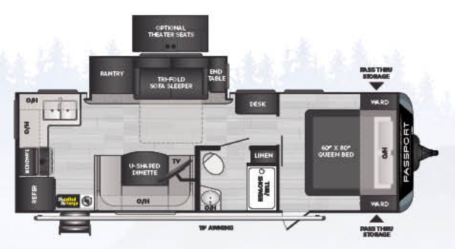 View 2021 Keystone Passport Grand Touring (GT) 2500RKWE complete specs and manufacturer brochures