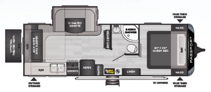 View 2021 Keystone Passport Grand Touring (GT) 2521RLWE complete specs and manufacturer brochures