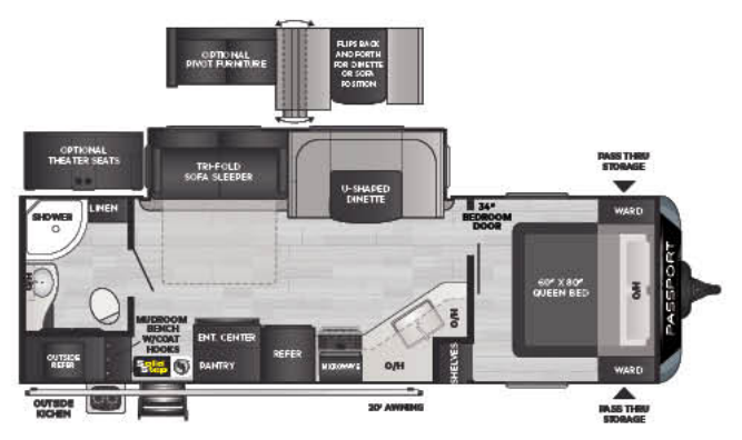 View 2021 Keystone Passport Grand Touring (GT) 2710RBWE complete specs and manufacturer brochures