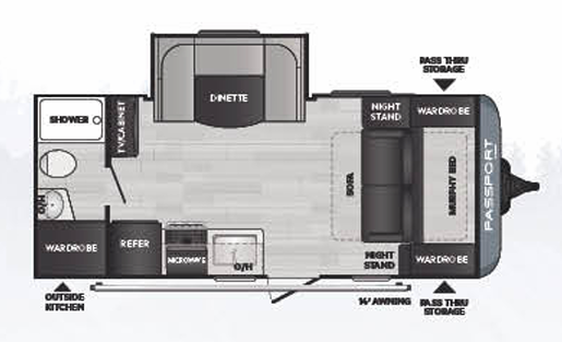 View 2021 Keystone Passport SL Series 189RB complete specs and manufacturer brochures