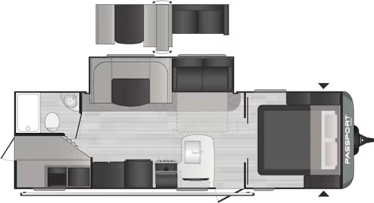 View 2021 Keystone Passport SL Series 268BHWE complete specs and manufacturer brochures