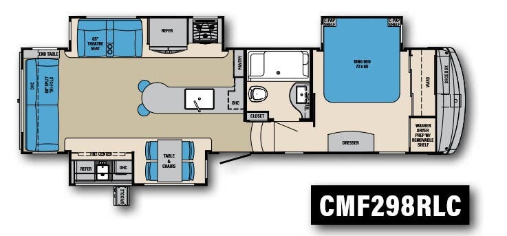 View 2021 Palomino Columbus CMF298RLC complete specs and manufacturer brochures