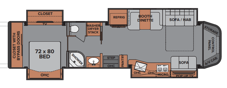 View 2021 Renegade RV Ikon i4534MM complete specs and manufacturer brochures