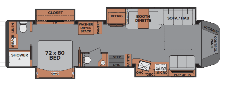 View 2021 Renegade RV Ikon i4534RX complete specs and manufacturer brochures