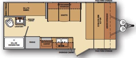 View 2021 Shasta Shasta 18BH complete specs and manufacturer brochures