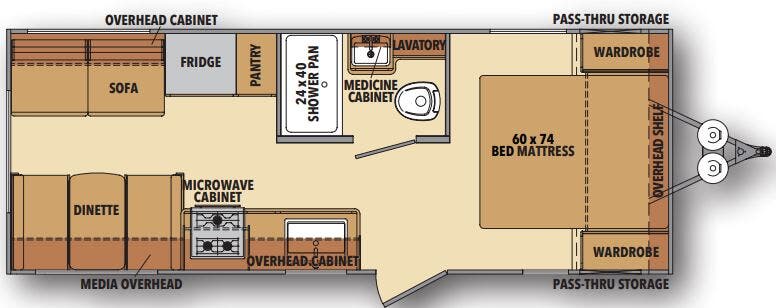 View 2021 Shasta Shasta 21CK complete specs and manufacturer brochures