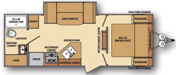 View 2021 Shasta Shasta 21RB complete specs and manufacturer brochures