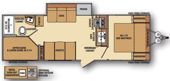 View 2021 Shasta Shasta 25RS complete specs and manufacturer brochures