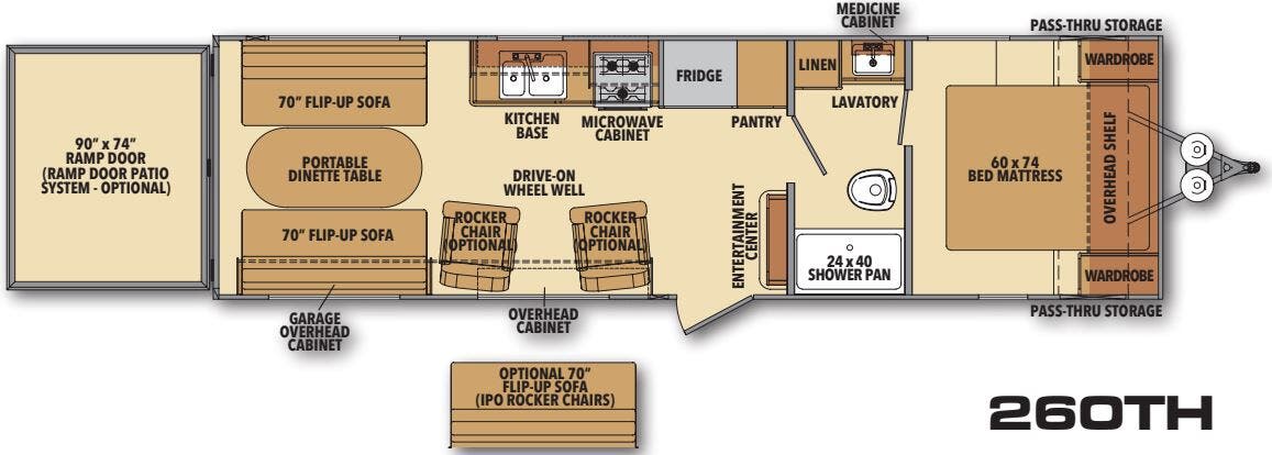 View 2021 Shasta Shasta 260TH complete specs and manufacturer brochures