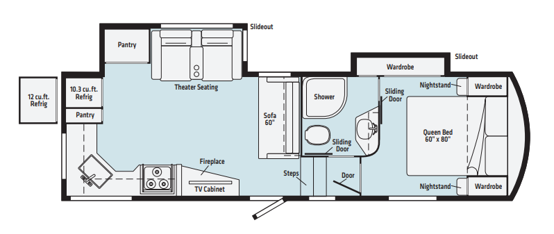 View 2021 Winnebago Voyage V2830RK complete specs and manufacturer brochures