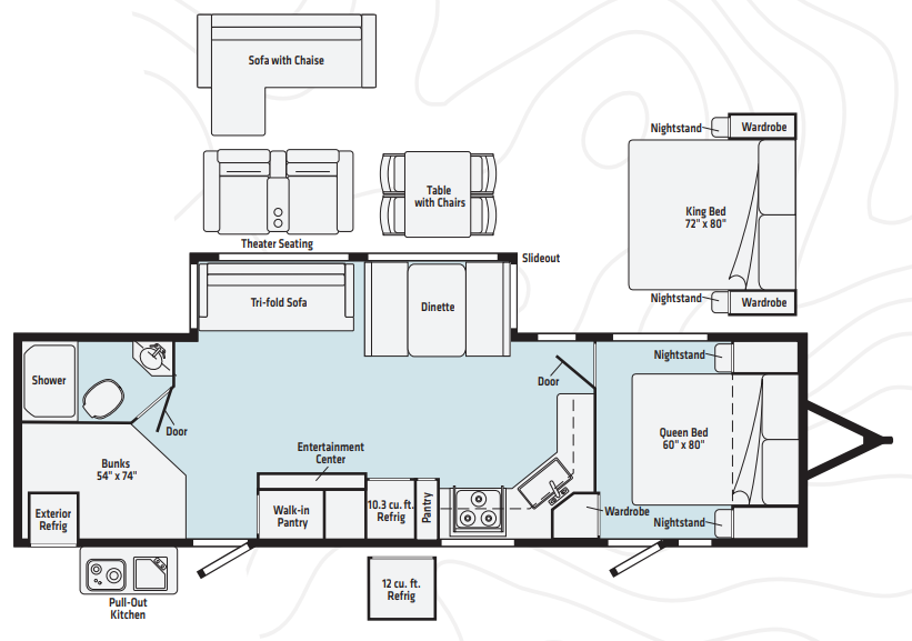 View 2021 Winnebago Voyage V3033BH complete specs and manufacturer brochures