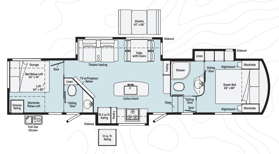 View 2021 Winnebago Voyage V3639BHL complete specs and manufacturer brochures