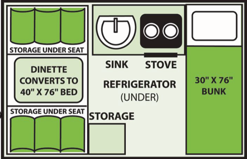 View 2022 Aliner Ranger 10 Dual Bunk complete specs and manufacturer brochures