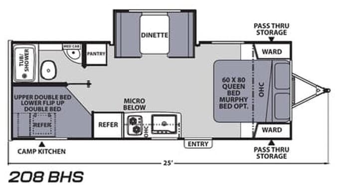 View 2022 Coachmen Apex Nano 208 BHS complete specs and manufacturer brochures