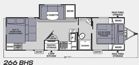View 2022 Coachmen Apex Ultra-Lite 266 BHS complete specs and manufacturer brochures
