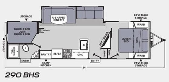 View 2022 Coachmen Apex Ultra-Lite 290 BHS complete specs and manufacturer brochures