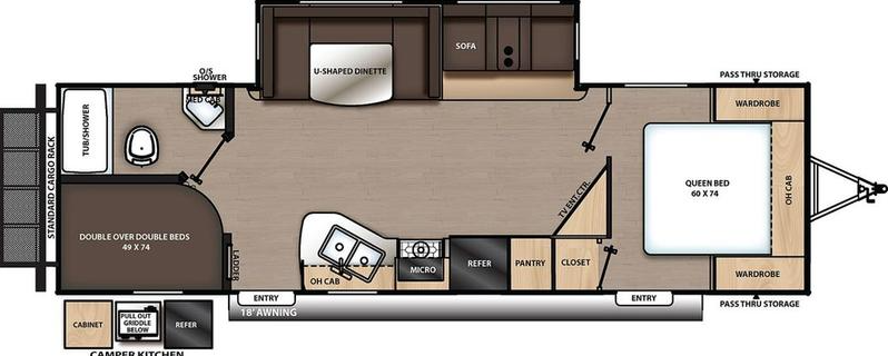 View 2022 Coachmen Catalina Legacy Edition 263BHSCK complete specs and manufacturer brochures