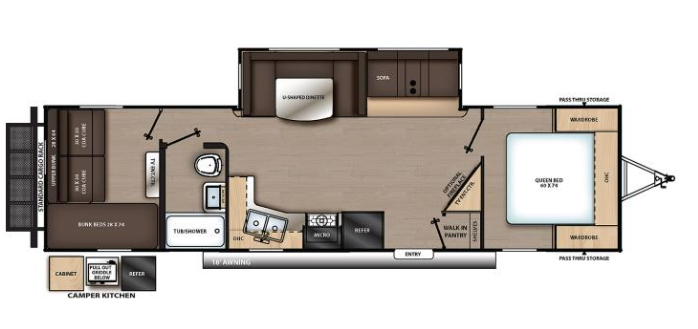 View 2022 Coachmen Catalina Legacy Edition 303QBCK complete specs and manufacturer brochures
