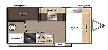 View 2022 Coachmen Catalina Summit Series 7 174BH complete specs and manufacturer brochures