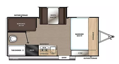 View 2022 Coachmen Catalina Summit Series 7 174BHS complete specs and manufacturer brochures