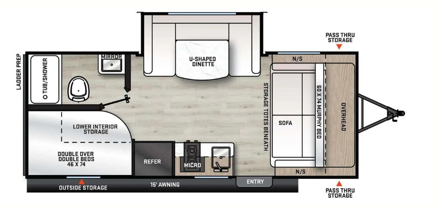 View 2022 Coachmen Catalina Summit Series 7 184BHS complete specs and manufacturer brochures