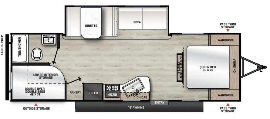 View 2022 Coachmen Catalina Summit Series 8 261BH complete specs and manufacturer brochures