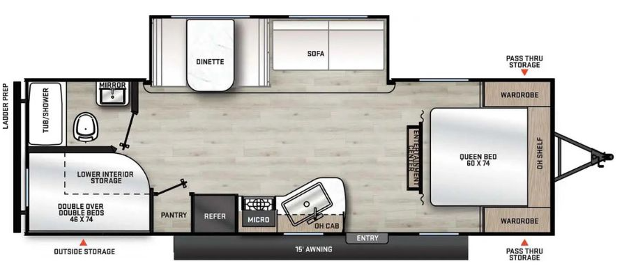 View 2022 Coachmen Catalina Summit Series 8 261BHS complete specs and manufacturer brochures