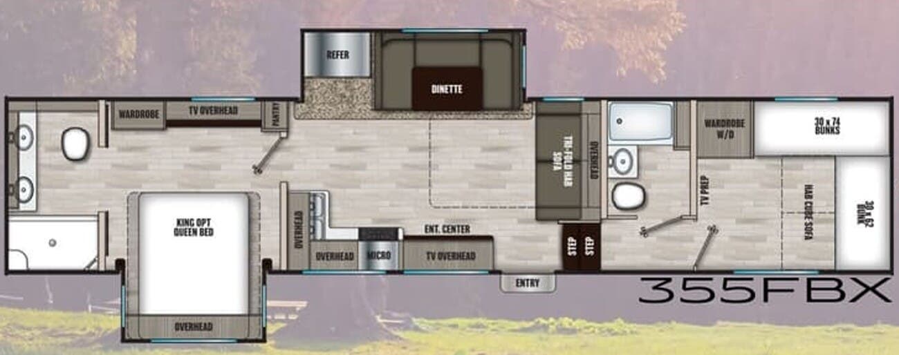 View 2022 Coachmen Chaparral X Edition 355FBX complete specs and manufacturer brochures