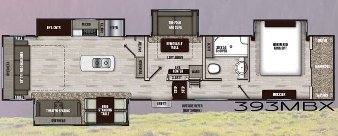 View 2022 Coachmen Chaparral X Edition 393MBX complete specs and manufacturer brochures