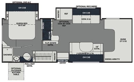 View 2022 Coachmen Leprechaun Premier 260DS (Chevy) complete specs and manufacturer brochures