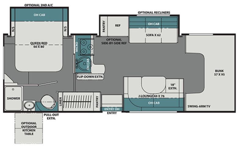 View 2022 Coachmen Leprechaun Premier 260DS (Ford) complete specs and manufacturer brochures