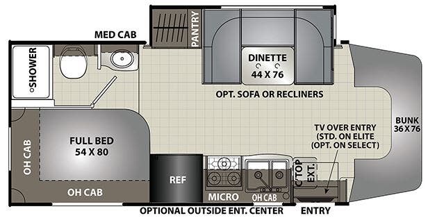 View 2022 Coachmen Prism Select 24CB complete specs and manufacturer brochures