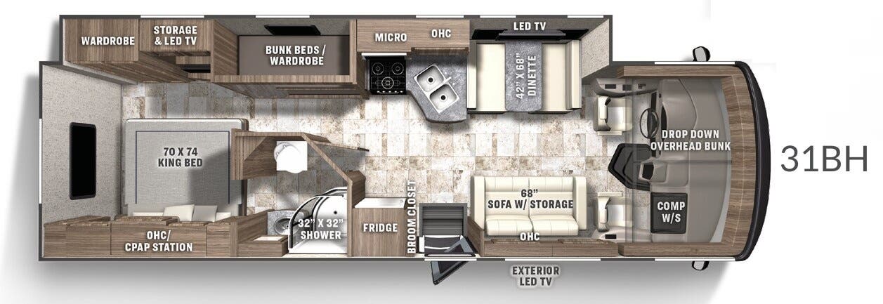 View 2022 Coachmen Pursuit 31BH complete specs and manufacturer brochures