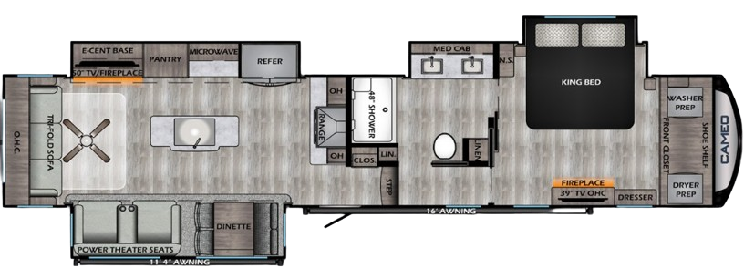 View 2022 CrossRoads Cameo CE-3891MK complete specs and manufacturer brochures
