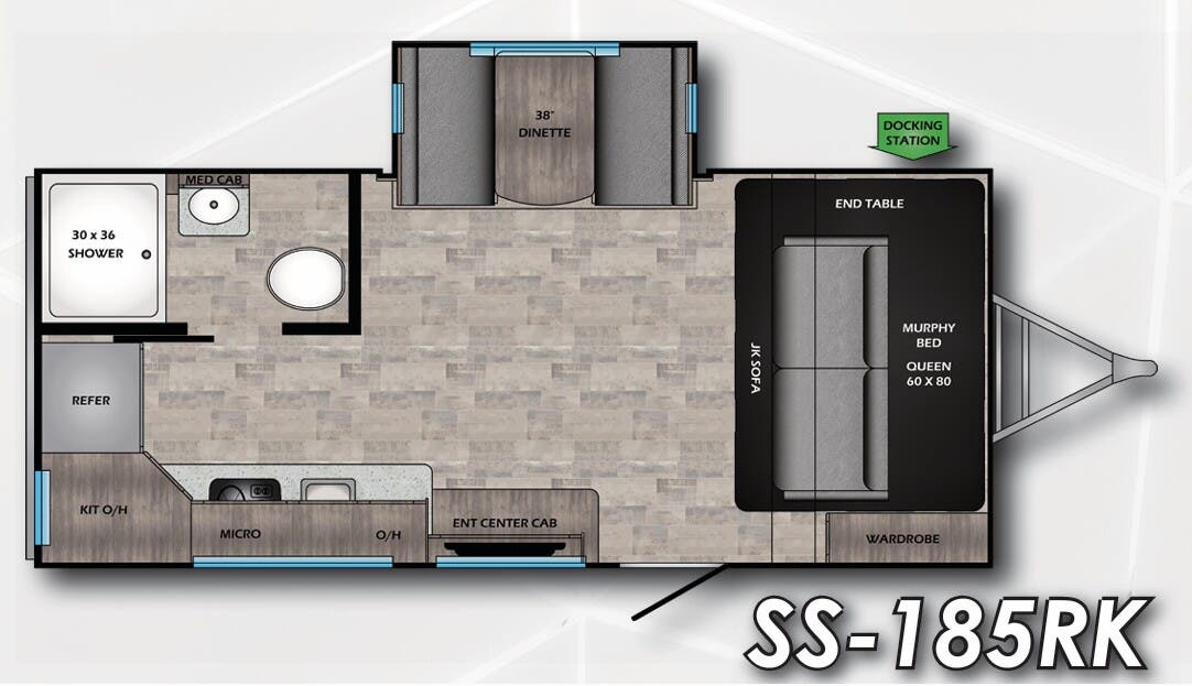 View 2022 CrossRoads Sunset Trail Super Lite SS-185RK complete specs and manufacturer brochures