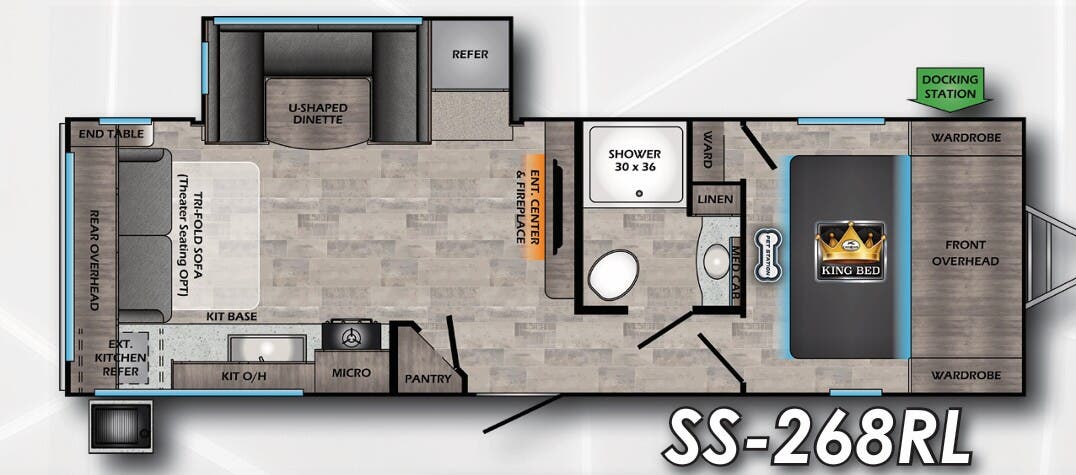 View 2022 CrossRoads Sunset Trail Super Lite SS-268RL complete specs and manufacturer brochures