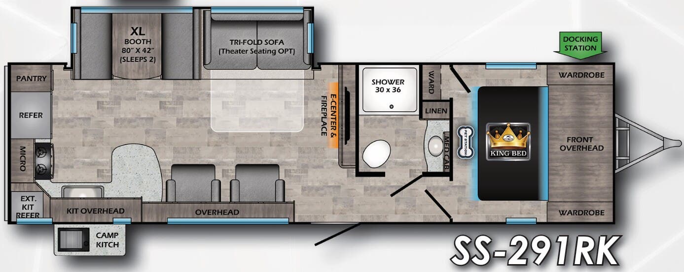 View 2022 CrossRoads Sunset Trail Super Lite SS-291RK complete specs and manufacturer brochures