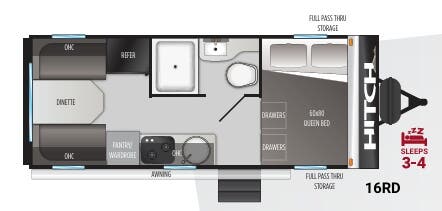 View 2022 Cruiser RV Hitch 16RD complete specs and manufacturer brochures