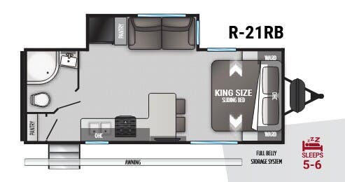 View 2022 Cruiser RV Radiance R-21RB complete specs and manufacturer brochures