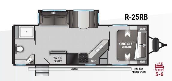 View 2022 Cruiser RV Radiance R-25RB complete specs and manufacturer brochures