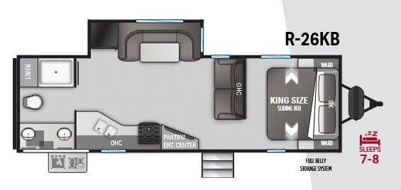 View 2022 Cruiser RV Radiance R-26KB complete specs and manufacturer brochures