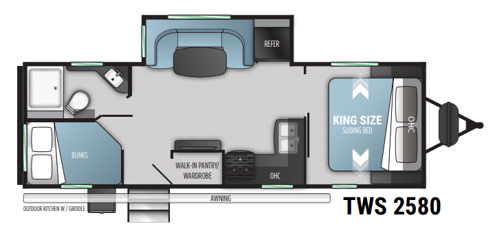 View 2022 Cruiser RV Twilight Signature TWS-2580 complete specs and manufacturer brochures