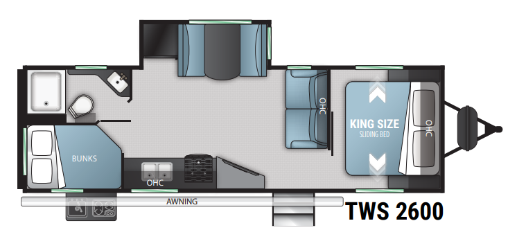 View 2022 Cruiser RV Twilight Signature TWS-2600 complete specs and manufacturer brochures