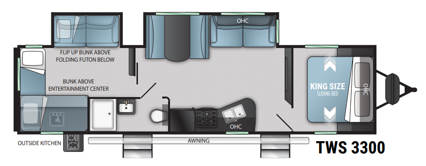 View 2022 Cruiser RV Twilight Signature TWS-3300 complete specs and manufacturer brochures