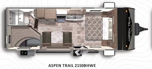View 2022 Dutchmen Aspen Trail 2150BHWE complete specs and manufacturer brochures