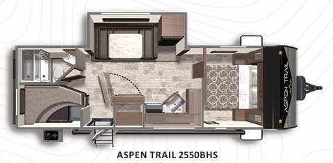 View 2022 Dutchmen Aspen Trail 2550BHS complete specs and manufacturer brochures