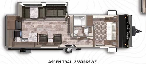 View 2022 Dutchmen Aspen Trail 2880RKSWE complete specs and manufacturer brochures