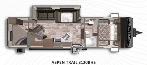 View 2022 Dutchmen Aspen Trail 3120BHS complete specs and manufacturer brochures