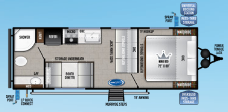 View 2022 East to West Silver Lake 25 KRB complete specs and manufacturer brochures