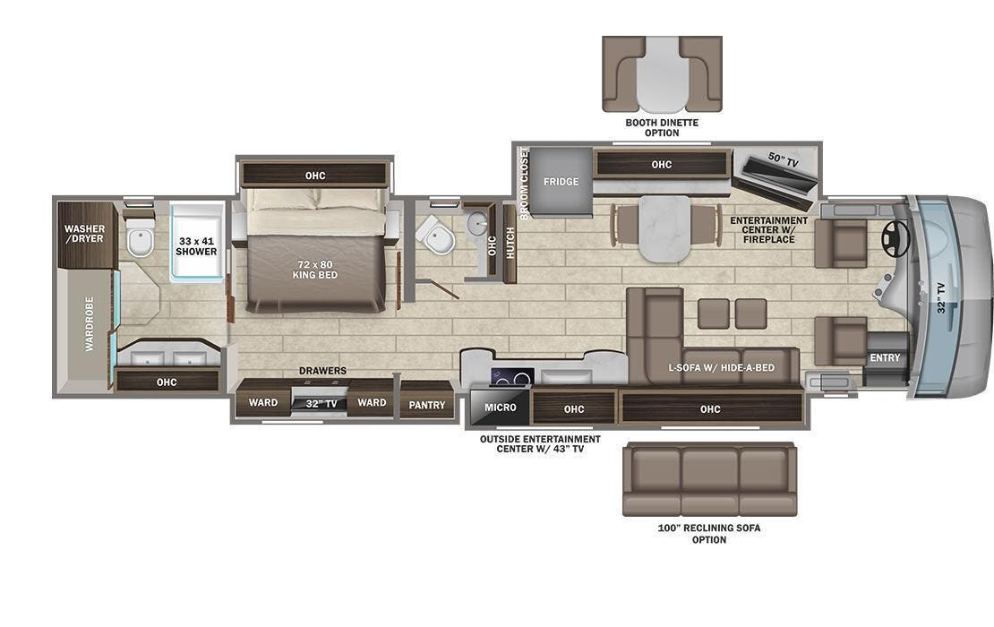 View 2022 Entegra Coach Cornerstone 45B complete specs and manufacturer brochures